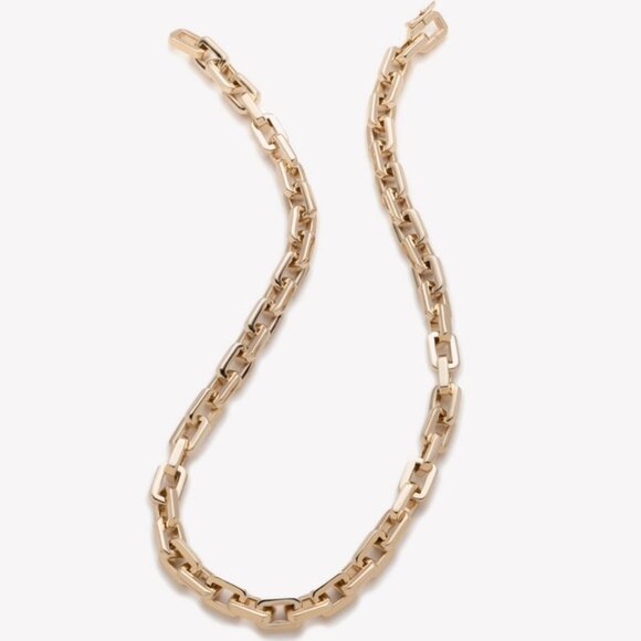 Eddie Borgo 12K Gold Supra Link Necklace - NIB - Picture 4 of 5